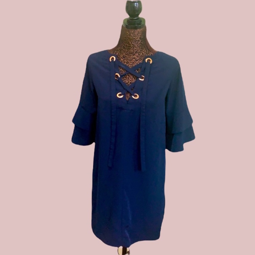 fluffy sleeves  dress